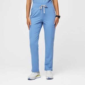 Figs Women's Yola With High Waisted Skinny Scrub Pants Ceil Blue XXS/P